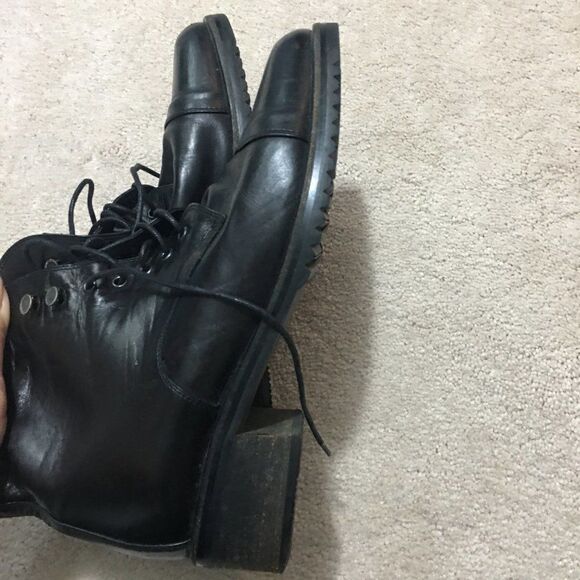 Vibram Ankle Boots 36 EU Black Leather Fur - Picture 14 of 14